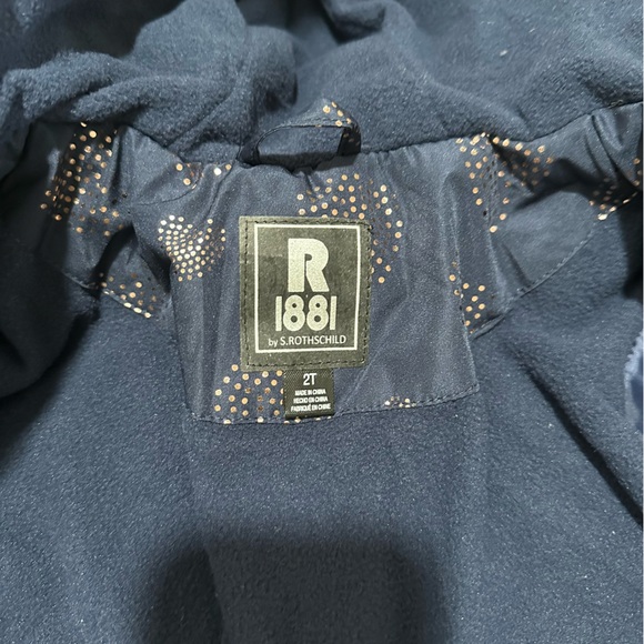 S. Rothschild & Co. Toddler and Little Girls Foil Quilt Puffer Coat - Picture 7 of 7